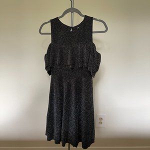 NWOT Zara Girls Cold Shoulder Shimmer Dress